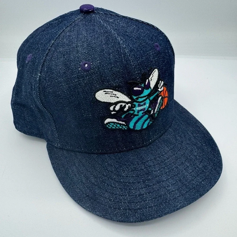 Vintage‎ New Era Charlotte Hornets 9FIFTY SnapBack Cap NBA Hardwood Classics GUC